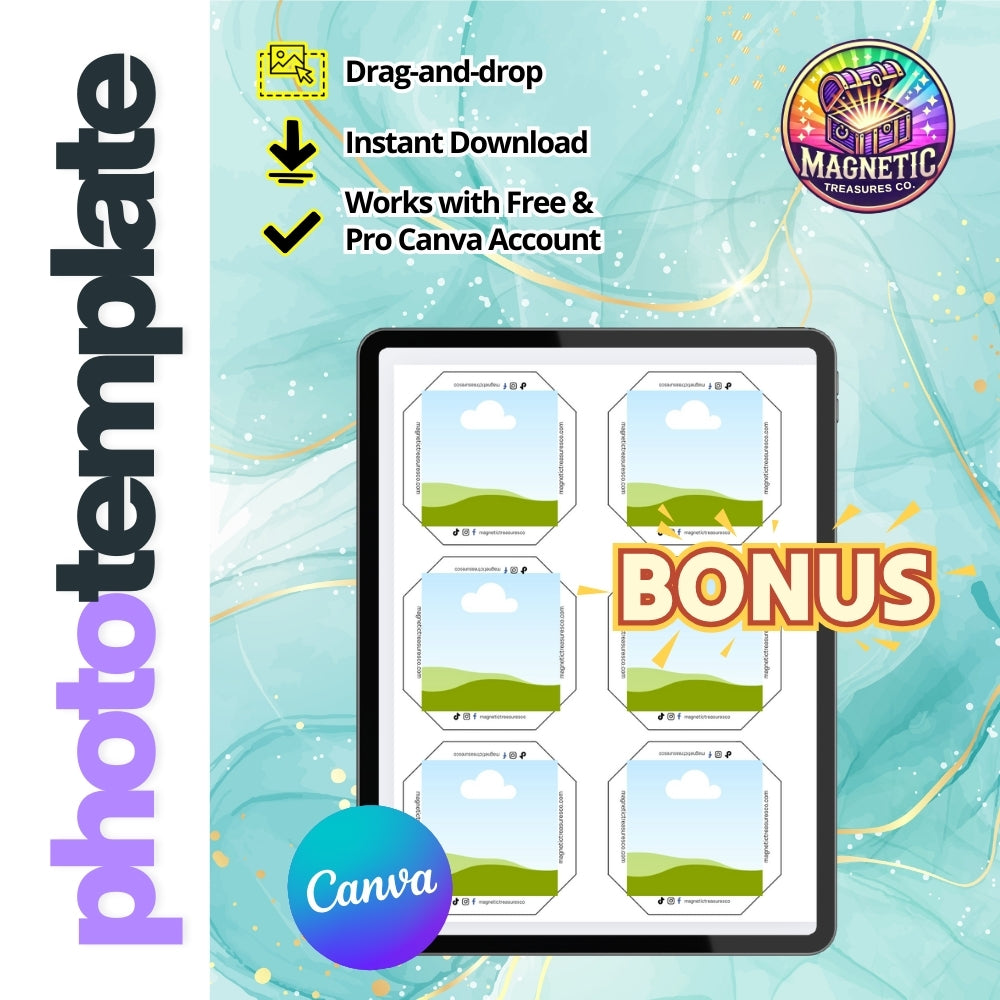 2.5" x 2.5" (63.5 x 63.5mm) Magnet Business Starter Kit – Free Shipping