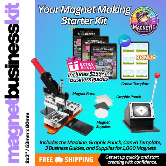 2x3" (53 x 80mm) Magnet Business Starter Kit – Free Shipping
